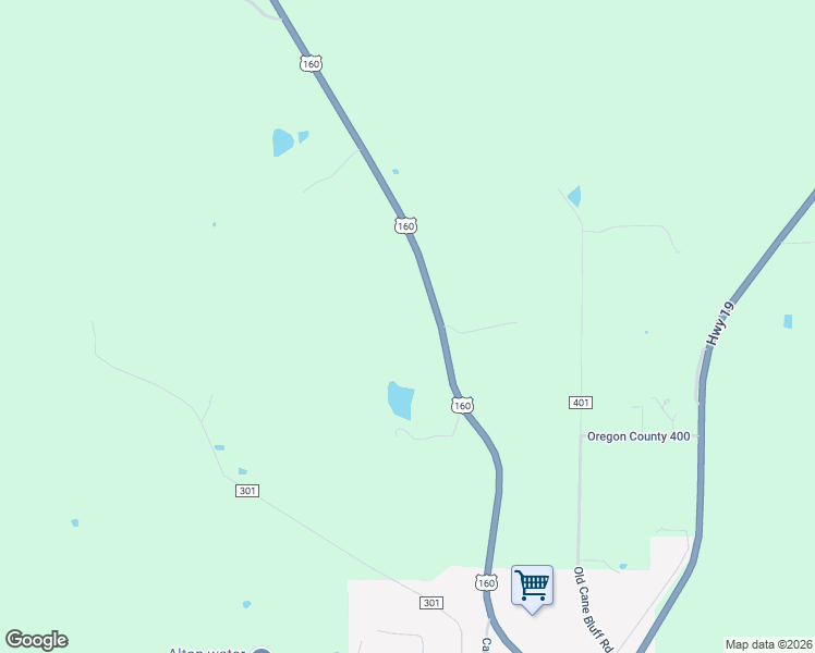 map of restaurants, bars, coffee shops, grocery stores, and more near 18750 U.S. 160 in Alton