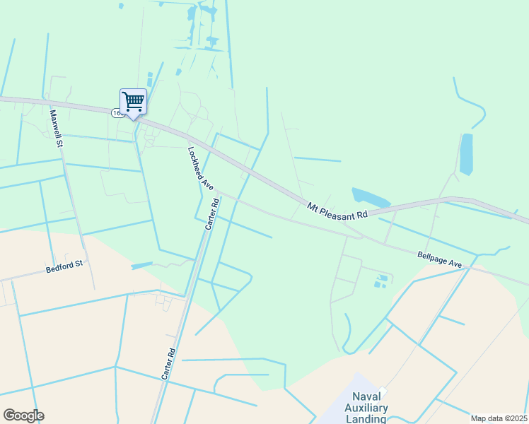 map of restaurants, bars, coffee shops, grocery stores, and more near Lockheed Avenue in Chesapeake