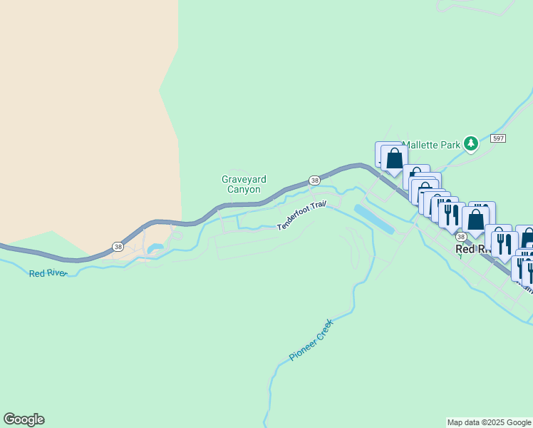 map of restaurants, bars, coffee shops, grocery stores, and more near in Rio Arriba County