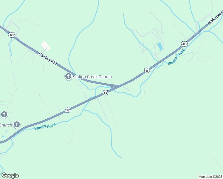 map of restaurants, bars, coffee shops, grocery stores, and more near 1071 Daniel Boone Trail in Pennington Gap