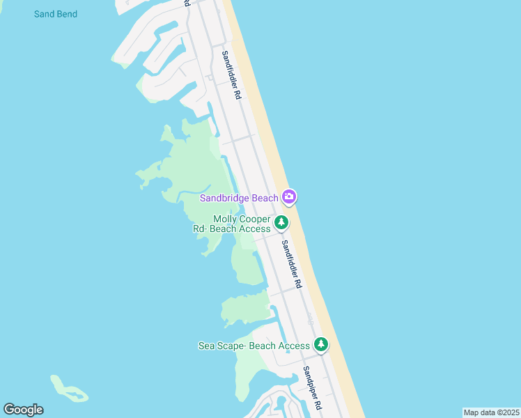 map of restaurants, bars, coffee shops, grocery stores, and more near 3348 Sandpiper Road in Virginia Beach