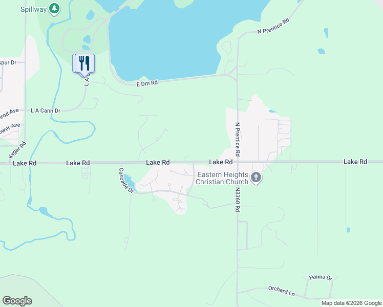 map of restaurants, bars, coffee shops, grocery stores, and more near 4773 Lake Road in Ponca City