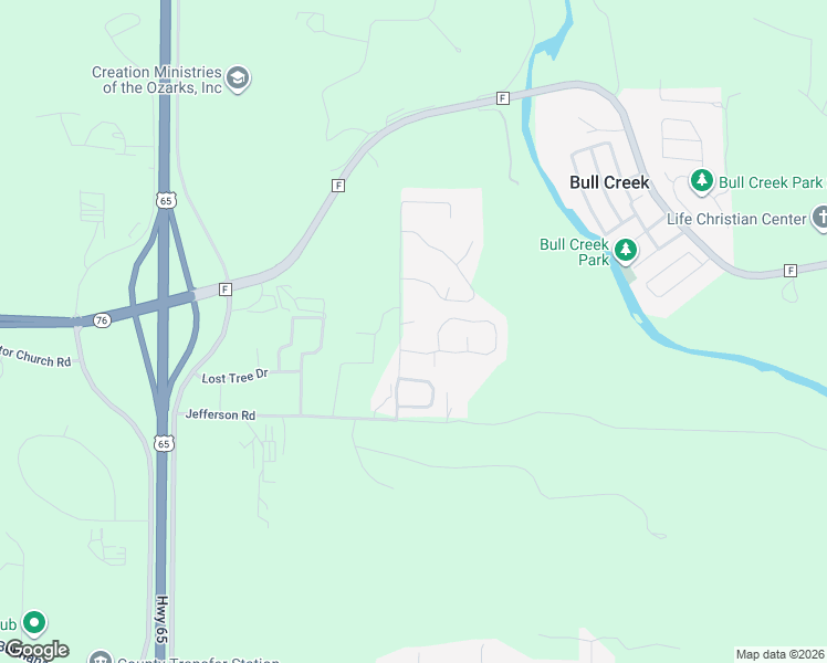 map of restaurants, bars, coffee shops, grocery stores, and more near 122 Millstone Court in Branson
