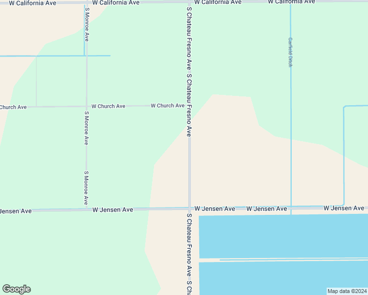 map of restaurants, bars, coffee shops, grocery stores, and more near 1750 South Chateau Fresno Avenue in Fresno