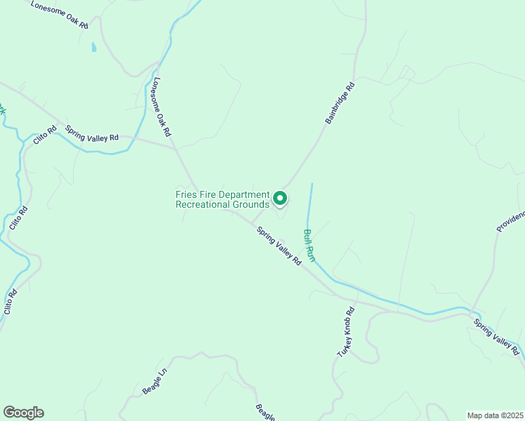 map of restaurants, bars, coffee shops, grocery stores, and more near 56 Bainbridge Road in Fries