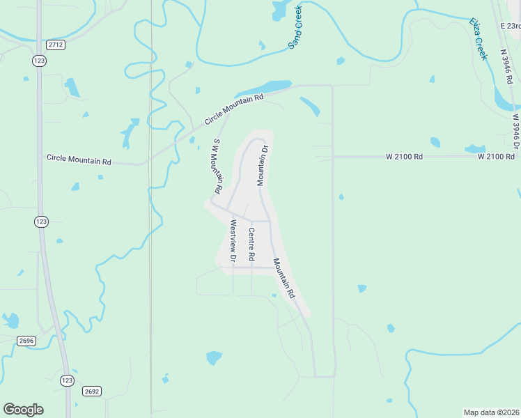 map of restaurants, bars, coffee shops, grocery stores, and more near 2455 Mountain Drive in Bartlesville