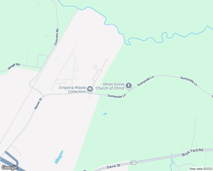 map of restaurants, bars, coffee shops, grocery stores, and more near 42 Sunnyside Lane in Emporia