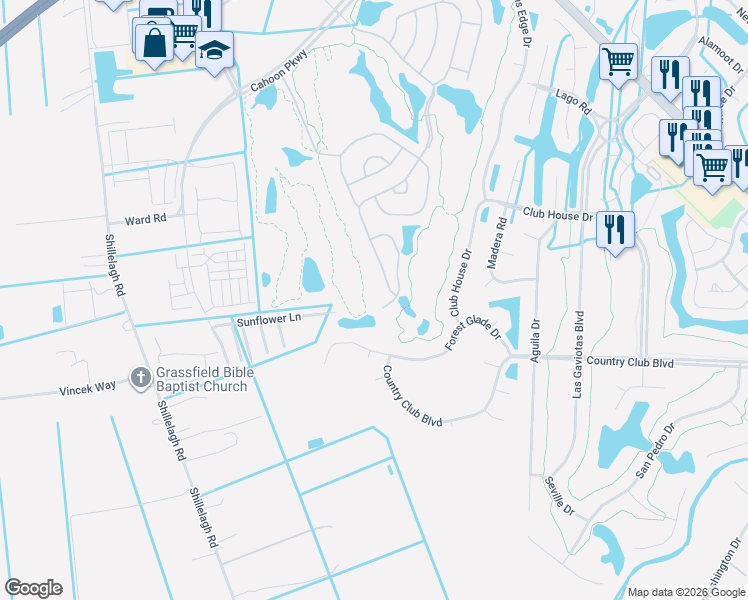 map of restaurants, bars, coffee shops, grocery stores, and more near 1013 Whitburn Terrace in Chesapeake