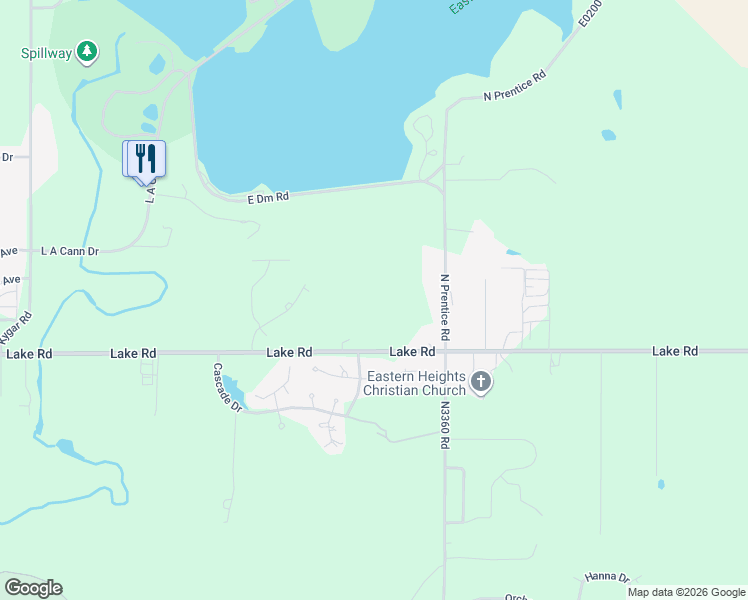 map of restaurants, bars, coffee shops, grocery stores, and more near 4773 Lake Road in Ponca City