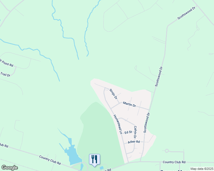 map of restaurants, bars, coffee shops, grocery stores, and more near 22435 Scojo Drive in Franklin