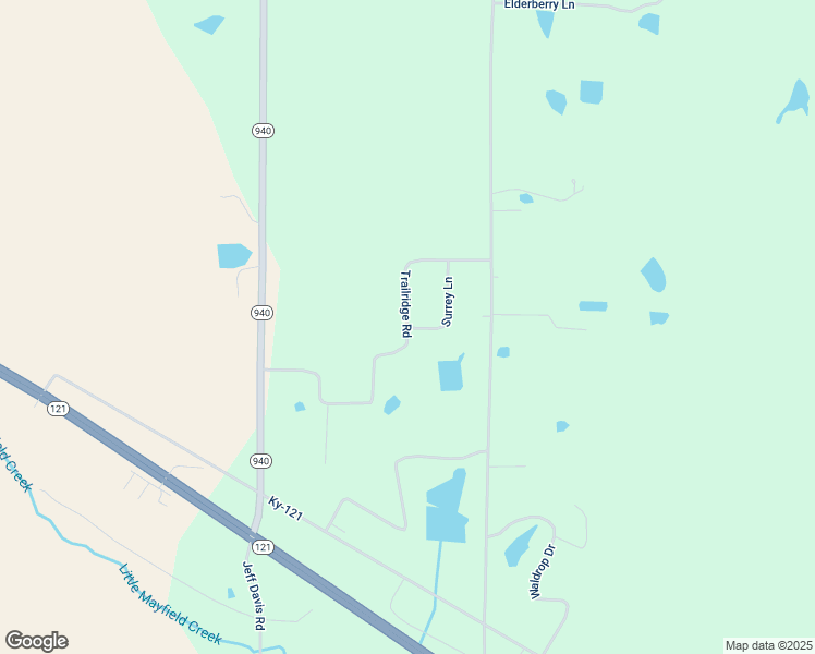 map of restaurants, bars, coffee shops, grocery stores, and more near 514 Trailridge Road in Mayfield