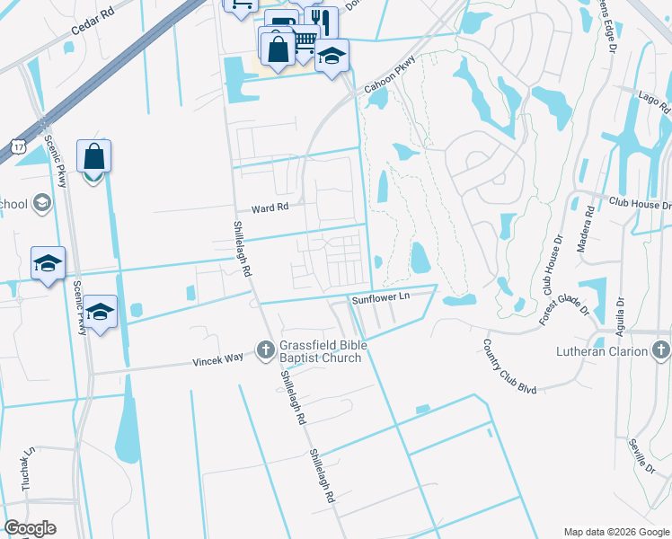 map of restaurants, bars, coffee shops, grocery stores, and more near 929 Shillelagh Road in Chesapeake