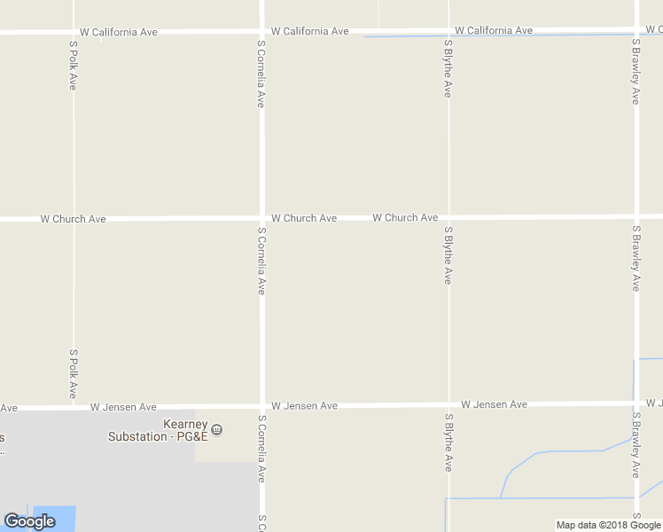 map of restaurants, bars, coffee shops, grocery stores, and more near 4655 West Church Avenue in Fresno