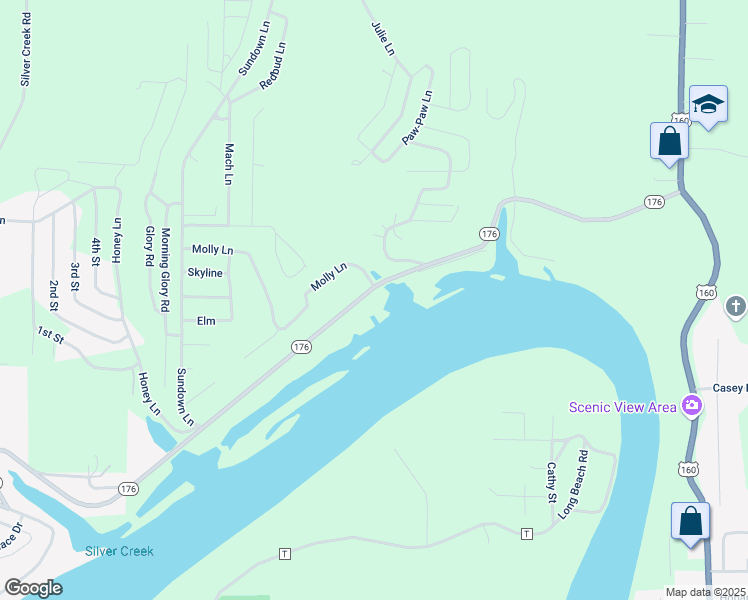 map of restaurants, bars, coffee shops, grocery stores, and more near 983 State Highway 176 in Rockaway Beach