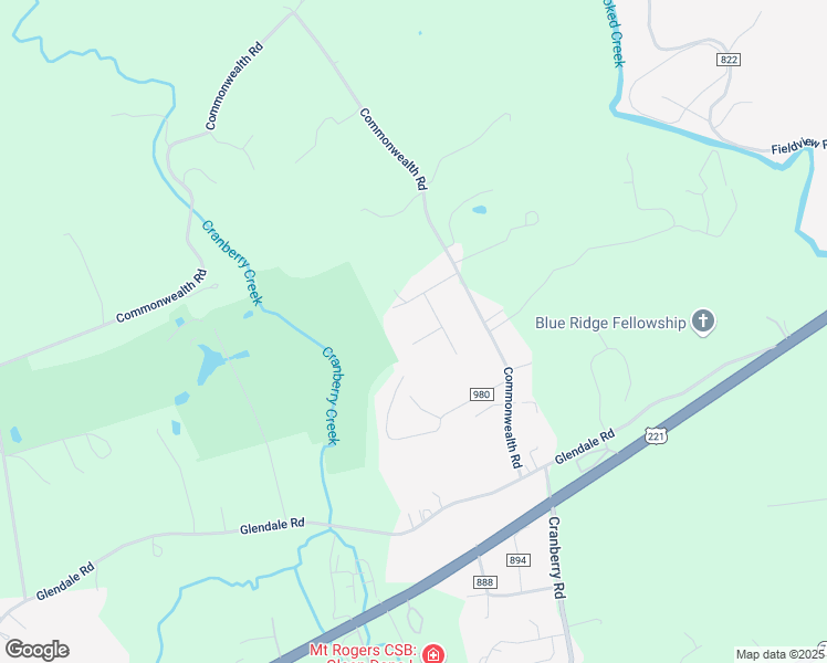 map of restaurants, bars, coffee shops, grocery stores, and more near 105-143 Arbor Lane in Galax