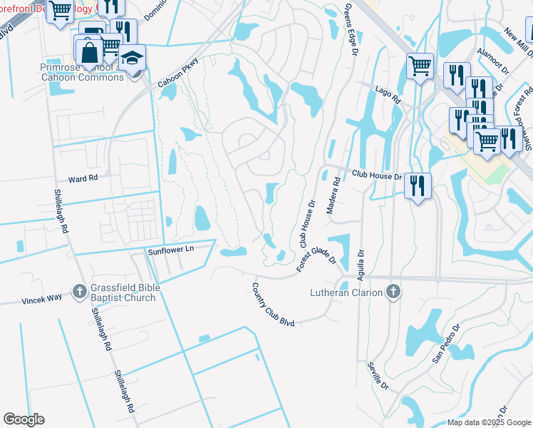 map of restaurants, bars, coffee shops, grocery stores, and more near 1041 Whitburn Terrace in Chesapeake