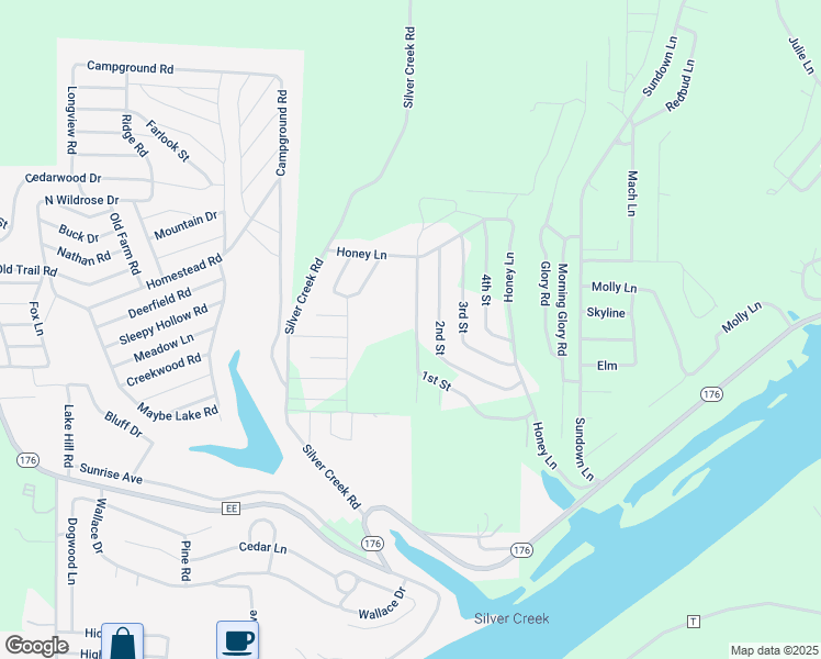 map of restaurants, bars, coffee shops, grocery stores, and more near 394-504 1st Street in Rockaway Beach