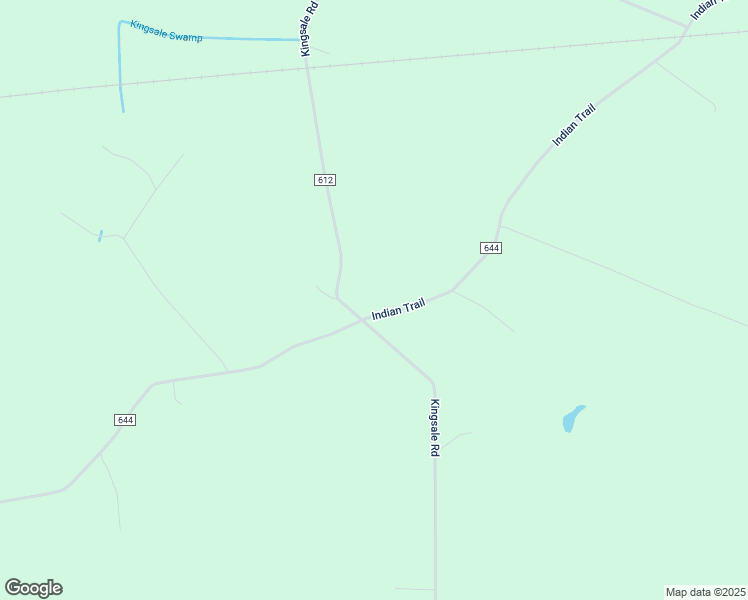 map of restaurants, bars, coffee shops, grocery stores, and more near 6750 Indian Trail in Suffolk