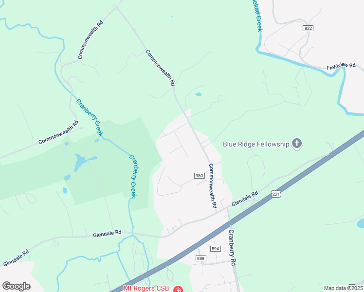 map of restaurants, bars, coffee shops, grocery stores, and more near 105 Arbor Lane in Galax
