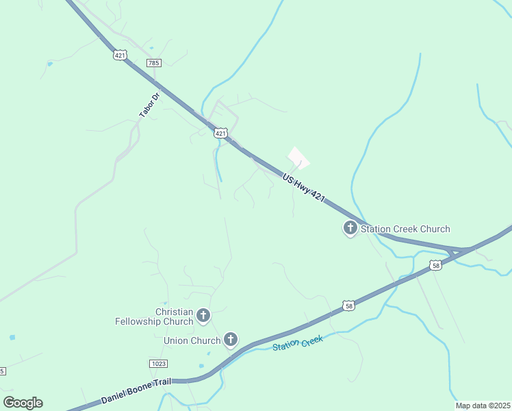 map of restaurants, bars, coffee shops, grocery stores, and more near 256 Kirk Drive in Pennington Gap