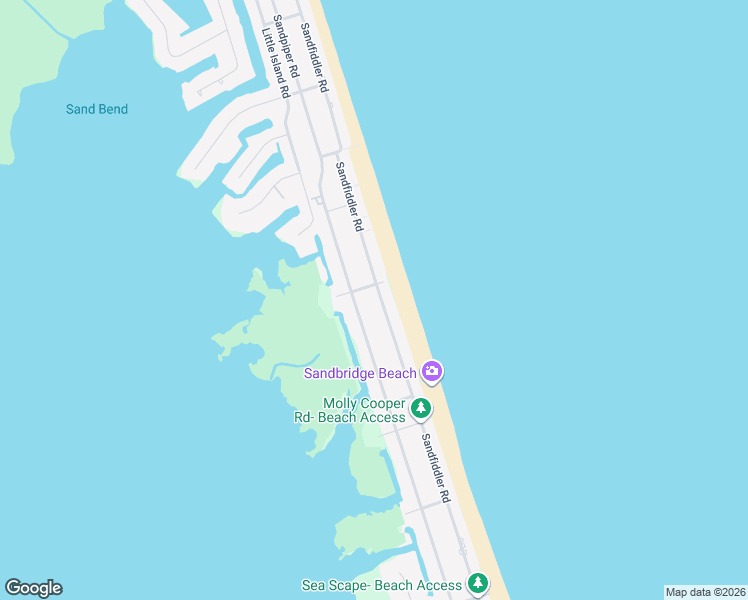 map of restaurants, bars, coffee shops, grocery stores, and more near 3320 Sandfiddler Road in Virginia Beach