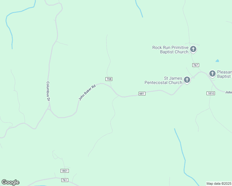 map of restaurants, bars, coffee shops, grocery stores, and more near 532 John Baker Road in Fieldale