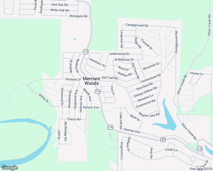 map of restaurants, bars, coffee shops, grocery stores, and more near 1010 Homewood Road in Merriam Woods