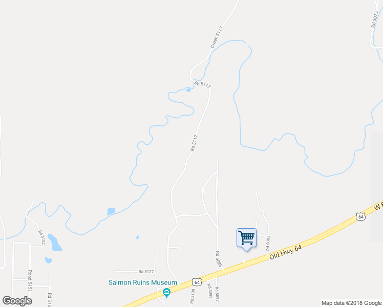 map of restaurants, bars, coffee shops, grocery stores, and more near 65 Road 5117 in Bloomfield