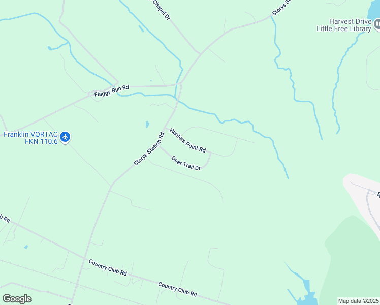 map of restaurants, bars, coffee shops, grocery stores, and more near 29412 Hunters Point Road in Courtland