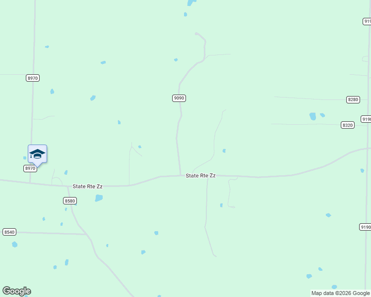 map of restaurants, bars, coffee shops, grocery stores, and more near 8900-9198 Co Road 9090 in West Plains