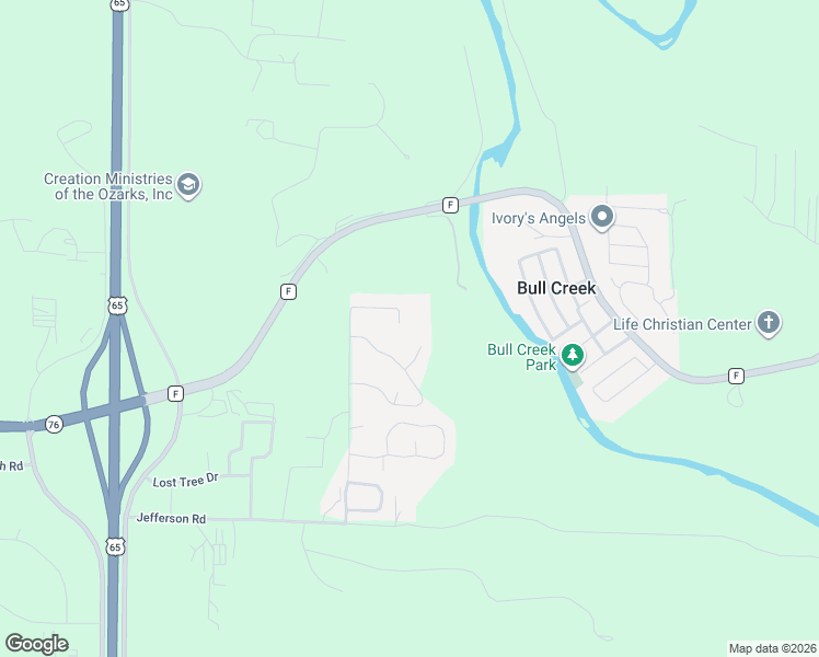 map of restaurants, bars, coffee shops, grocery stores, and more near 328 Mill Creek Rd in Branson