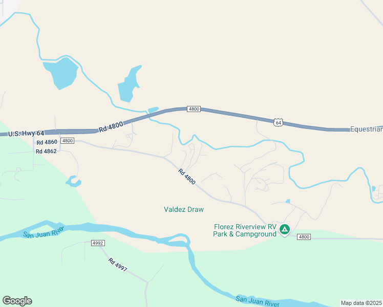 map of restaurants, bars, coffee shops, grocery stores, and more near 79 Road 4800 in Bloomfield