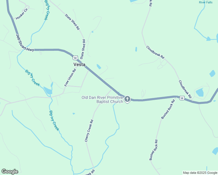 map of restaurants, bars, coffee shops, grocery stores, and more near 6606 Jeb Stuart Highway in Meadows of Dan