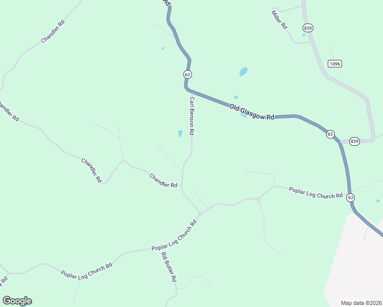 map of restaurants, bars, coffee shops, grocery stores, and more near Carl Benson Road in Monroe County