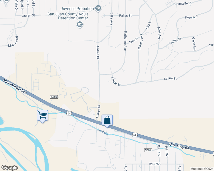 map of restaurants, bars, coffee shops, grocery stores, and more near 5901 Kristy Street in Farmington