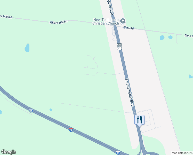 map of restaurants, bars, coffee shops, grocery stores, and more near 604 Cavalcade Circle in Oak Grove