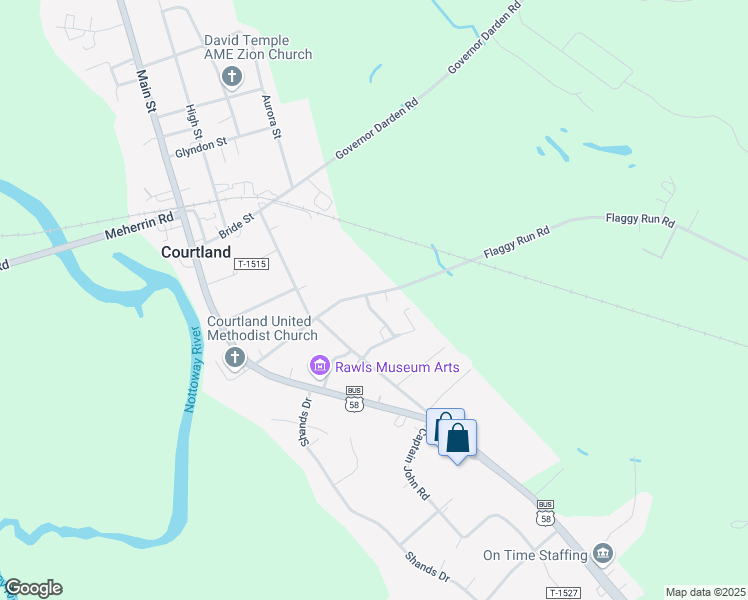 map of restaurants, bars, coffee shops, grocery stores, and more near 26224 Rochelle Street in Courtland