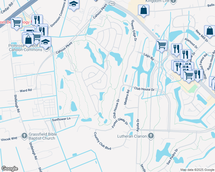 map of restaurants, bars, coffee shops, grocery stores, and more near 522 Strathmore Lane in Chesapeake