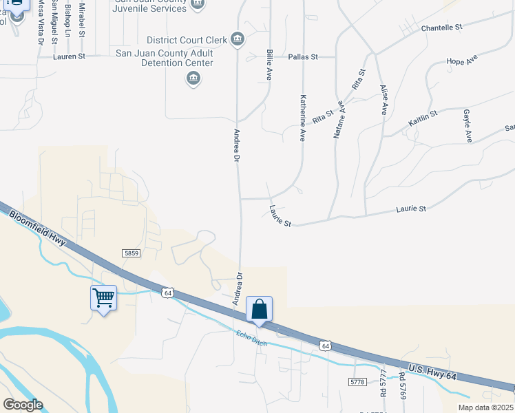 map of restaurants, bars, coffee shops, grocery stores, and more near 5908 Kristy Street in Farmington