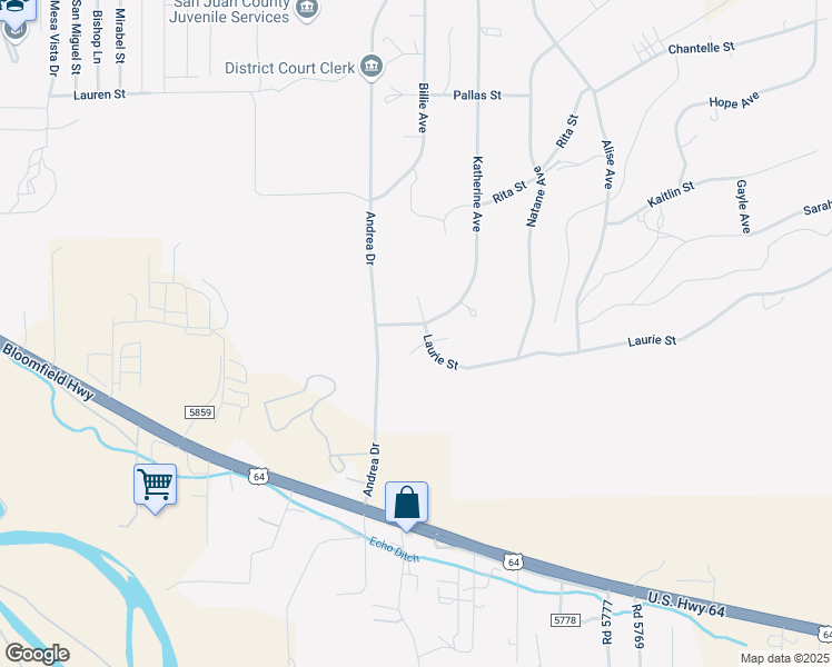 map of restaurants, bars, coffee shops, grocery stores, and more near 5915 Kristy Street in Farmington