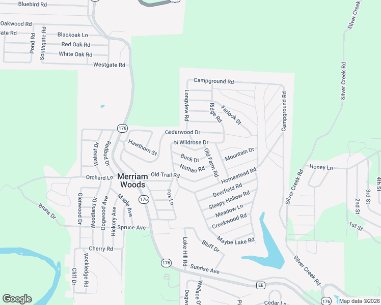 map of restaurants, bars, coffee shops, grocery stores, and more near 1008 Stegall Road in Merriam Woods
