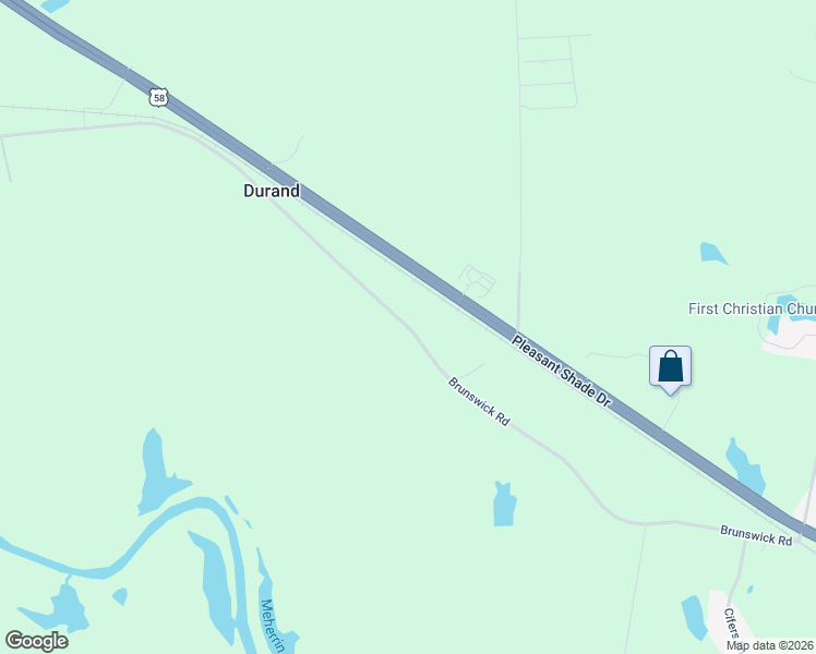 map of restaurants, bars, coffee shops, grocery stores, and more near 1041 Brunswick Road in Emporia