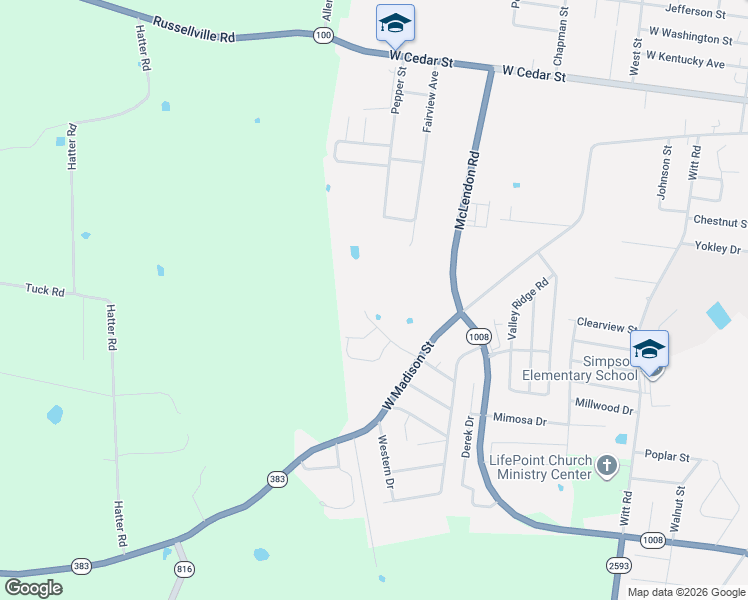 map of restaurants, bars, coffee shops, grocery stores, and more near in Franklin