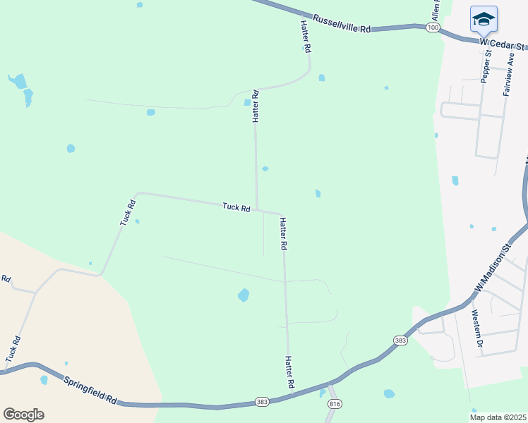 map of restaurants, bars, coffee shops, grocery stores, and more near 936 Hatter Road in Franklin