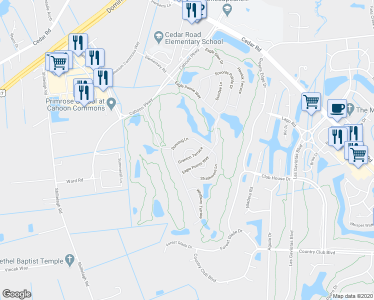 map of restaurants, bars, coffee shops, grocery stores, and more near 514 Linton Circle in Chesapeake