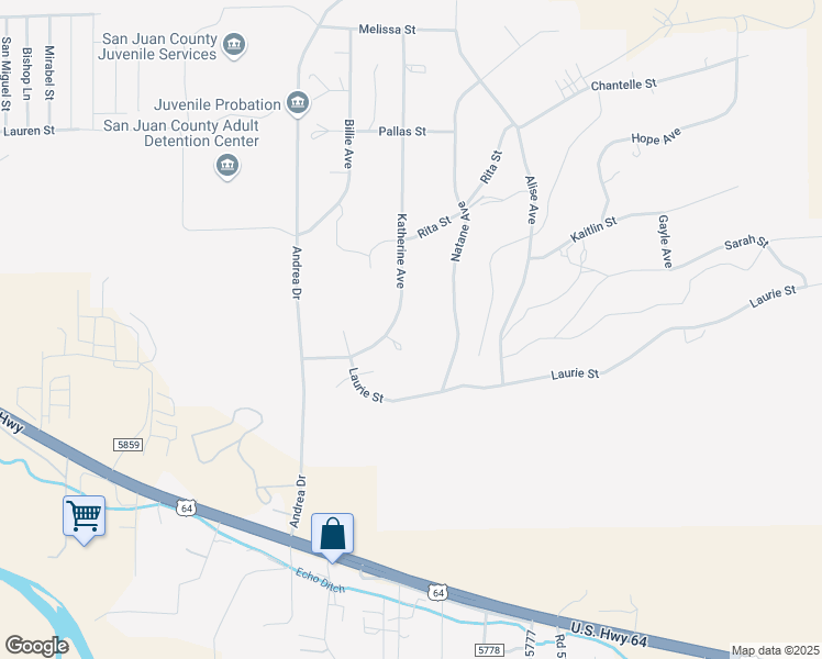 map of restaurants, bars, coffee shops, grocery stores, and more near 1310 Katherine Avenue in Farmington