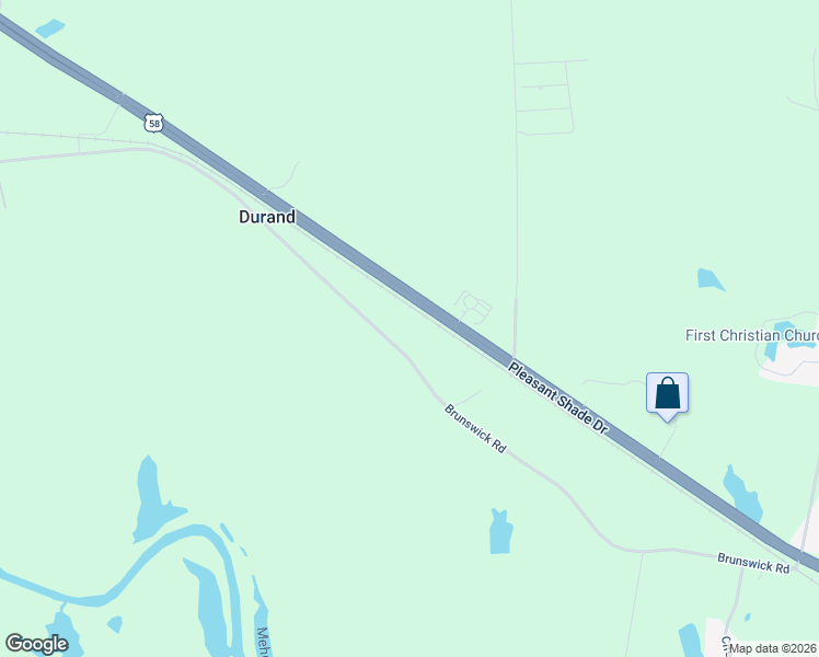 map of restaurants, bars, coffee shops, grocery stores, and more near 1041-1283 Brunswick Road in Emporia