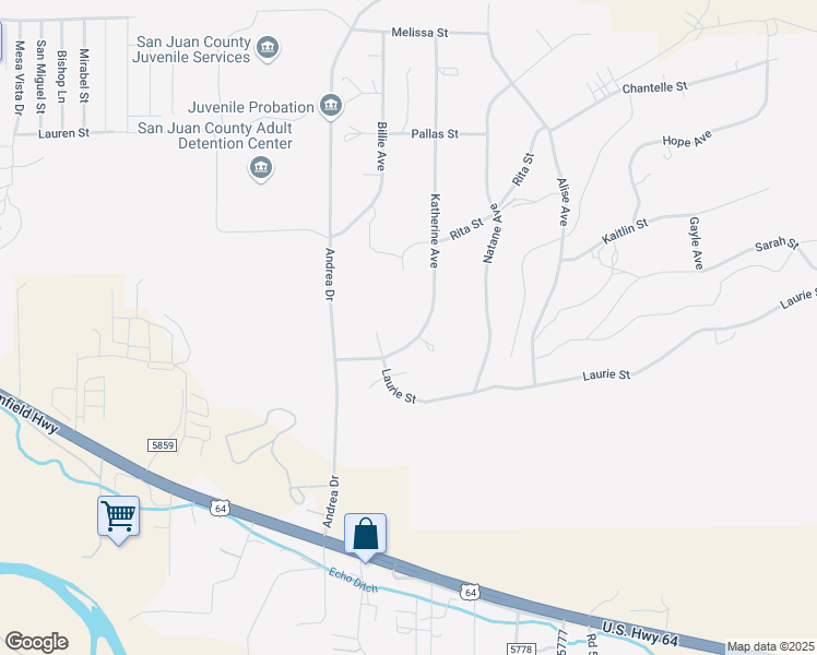 map of restaurants, bars, coffee shops, grocery stores, and more near 1341 Katherine Avenue in Farmington