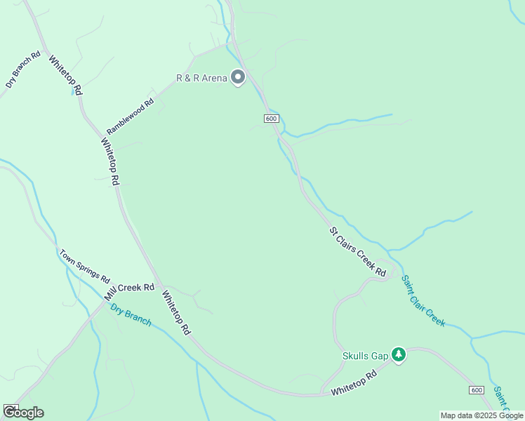 map of restaurants, bars, coffee shops, grocery stores, and more near 1750 Saint Clairs Creek Road in Chilhowie