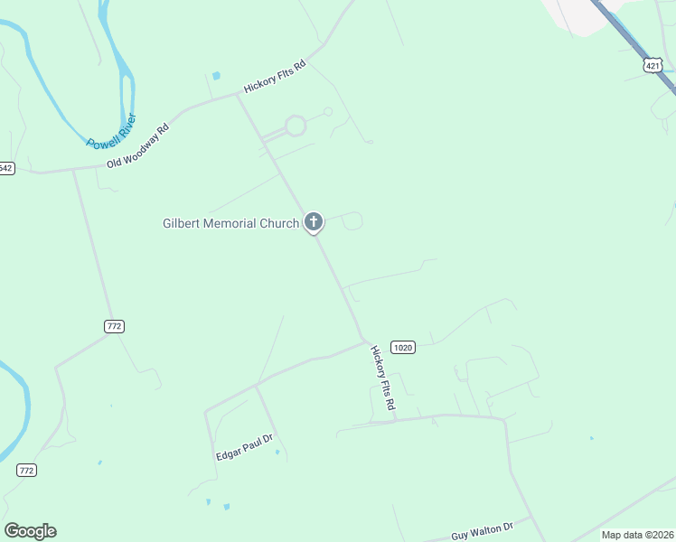 map of restaurants, bars, coffee shops, grocery stores, and more near Melzoni Drive in Pennington Gap